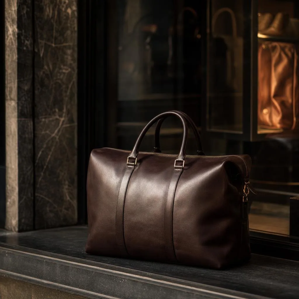 Onyx Leather Tote